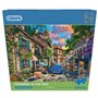 Gibsons Morning in the Med – Puzzle de 500 pièces XL extra large | Puzzle méditerranéen | Puzzle durable pour adultes en carton 