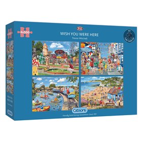 Gibsons Puzzle 4 x 500 pièces : J'aimerais Que tu sois Ici