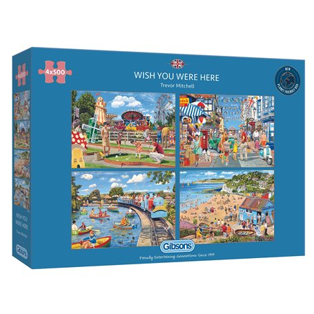Gibsons Puzzle 4 x 500 pièces : J'aimerais Que tu sois Ici