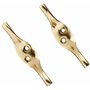 Bulk Hardware BH01551 Paquet de 2 Taquets d'amarrage Laiton