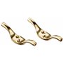 Bulk Hardware BH01551 Paquet de 2 Taquets d'amarrage Laiton