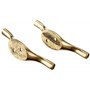 Bulk Hardware BH01551 Paquet de 2 Taquets d'amarrage Laiton