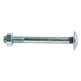 Bulk Hardware BH02145 Boulon de carrosserie / écrou plaqué au zinc