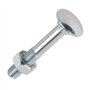 Merriway BH04823 Lot de 25 boulons de carrosserie avec écrous