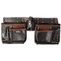Hilka 77705002 résistante en cuir tanné à l'huile de ceinture à outils Double