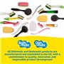 Dishmatic Lot de 6 recharges éponges à Vaisselle Vertes à Usage général avec abrasif antibactérien - Recharges pour poignée de V