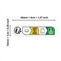 Avery - 1000 Etiquettes Infotri Rectangles Autocollantes en rouleau - 10x40 mm - Infotri - 1 rouleau de 1000 Stickers pour entre