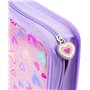 Abeec Coffret de 44 Crayons Pailletés - Ensemble de Papeterie pour Filles comprenant : Trousse à Crayons, Feutres, Crayons de Co