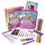 Barbie Trousse à Crayons | Fournitures Scolaires | Ensemble de Papeterie avec Trousse à Crayons à colorier et Agenda | Accessoir