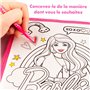 Barbie Trousse à Crayons | Fournitures Scolaires | Ensemble de Papeterie avec Trousse à Crayons à colorier et Agenda | Accessoir