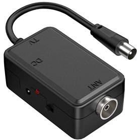 Mercury Amplificateur de Signal d'antenne TV alimenté par USB | Filtre 4G/5G | Gain de 20 DB | Amplificateur d'antenne numérique