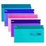 Snopake 240x130mm Dl Electra Zippa Bag 'S' - Transparent/ Assorti (Lot de 5)