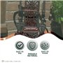 garden mile Heavy Duty Parapluie Canne Stand, Marron Style Vintage Finition Antique Support de Plancher en Fonte, Parapluie de M