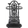 garden mile Heavy Duty Parapluie Canne Stand, Marron Style Vintage Finition Antique Support de Plancher en Fonte, Parapluie de M