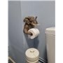 Homezone Grand Éléphant Papier Toilette Support de Rouleau Montage Mural Toilette Papier Tissu Distributeur Tissu Support Salle 