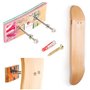Support mural pour skateboard - Support vertical horizontal universel fabriqué à partir de bois recyclé