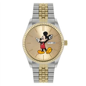 Disney Unisexes-Adultes Analogique Quartz Montre avec Bracelet en Acier Inoxydable MK8185