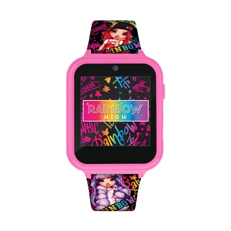 Accutime Rainbow RNB4107ARG Montre intelligente pour fille avec bracelet en silicone Multicolore