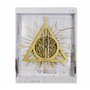 Harry Potter Hallows HP3040 Horloge murale en forme de reliques de la mort Doré