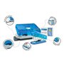 Rapesco 1719 Set Bug Agrafeuse et 810-P Perforatrice 2 Trous avec 1000 Agrafes 26/6 mm, Bleu Transparent