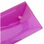 Rapesco 0690 Pochette Porte-Documents avec Bouton-Pression, Format DL, Couleurs Vives Transparentes, Lot de 5