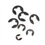 jiuxinyun 10 pièces E Clip Circlip M10 noir en acier au carbone bague de retenue rondelle for fixation d'arbre