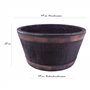 Strata Baril en Plastique Sankey de GN653 49 centimètres, Couleur chêne Naturel