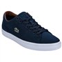Lacoste Pour Homme pour homme Straightset sur toile Baskets en bleu foncé – UK 8.5