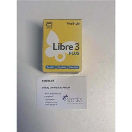 FreeStyle Libre 3 Plus Capteur de glycémie Appareil de mesure du diabète + bon d'achat Becopa®