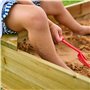 TP Toys Bac à Sable avec Auvent - Jeux d'Extérieur pour Enfants - Jouets de Plein Air pour Jardin - 100 x 100 x 115 CM - avec Bâ
