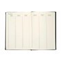 Esposti Carnet d'Adresses – Coins Métal Doré – Noir – (Taille 26cm x 12cm)