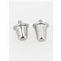 Gilbert - Crampon alu 18/21mm - Crampons Football Aluminium - Argent métalisé - Taille Unique
