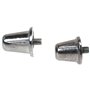 Gilbert - Crampon alu 18/21mm - Crampons Football Aluminium - Argent métalisé - Taille Unique