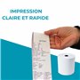 Double Dragon Rouleaux de Papier Thermique Premium 57 x 57 mm pour Imprimante EPOS, Terminal POS, Caisses Enregistreuses Thermiq