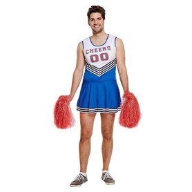 Blue Banana Cheerleader Male Costume Déguisement (Blue)