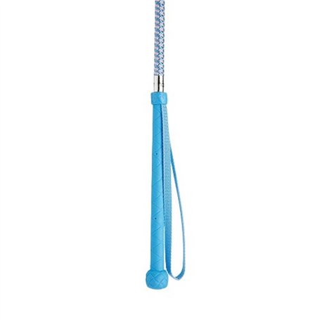 Hyschool Cravache métalliques – Bleu pâle/rose pâle – 66 cm – Cheval Fouette et cultures