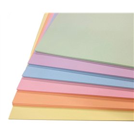 DJP Lot de 60 cartes pastel A4 160 g/m² 60 feuilles 6 nuances A4 pour photocopieur