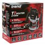 Trend Défonceuse plongeante 12 mm à vitesse variable, 2100W, 230V EU, profondeur de plongée 50 mm, défonceuse pour usages multip