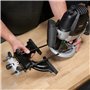 Trend Défonceuse plongeante 12 mm à vitesse variable, 2100W, 230V EU, profondeur de plongée 50 mm, défonceuse pour usages multip