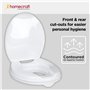 Elevated Toilet Seat Locks onto Toilets with Sturdy Bracke