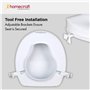 Homecraft Savanah Raised Toilet Seat with Lid, 5.08 cm (2 Inch) High, Elevated Toilet Seat Locks onto Toilets with Sturdy Bracke