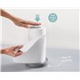 Joseph Joseph Duo Porte-rouleau de cuisine facile à déchirer (hauteur maximale du rouleau de cuisine de 24 cm), gris/blanc