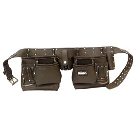 Rolson 68851 Ceinture à outils professionnelle tannée à l'huile pour constructeur