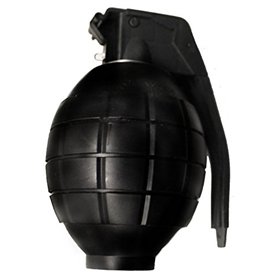 Toyland® Pack de 3 Grenades à Main Jouets Militaires Noir pour Enfants - avec lumière Clignotante et Son - Jeu de rôle