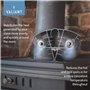 Valiant Whirlwind Ventilateur de poêle – Ventilateur de brûleur à bûches à Circulation d'air Chaud, Noir