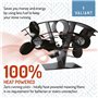 Valiant Whirlwind Ventilateur de poêle – Ventilateur de brûleur à bûches à Circulation d'air Chaud, Noir