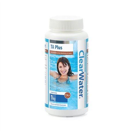 Clearwater TA Plus Amplificateur d'alcalinité pour Traitement Piscine et Spa Blanc