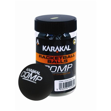Karakal Lot de 2 balles de Raquette Noir