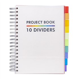 Pukka Pad B5 White Project Book with 10 Dividers