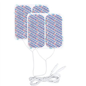 TensCare E-CM50100-PM Set de 4 Électrodes Supplémentaires pour Perfect mamaTENS avec Câble Intégré 50 x 100 mm